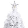 Artificial Christmas Tree with LED Fibre Optic – 64×35 cm, White