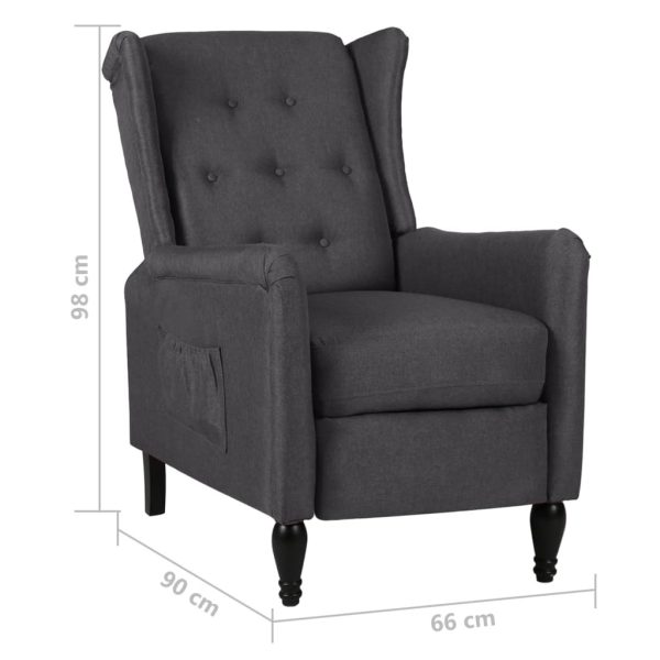 Reclining Chair Fabric – Dark Grey