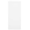 Office Cabinet with Sliding Door 90x40x90 cm Steel – White