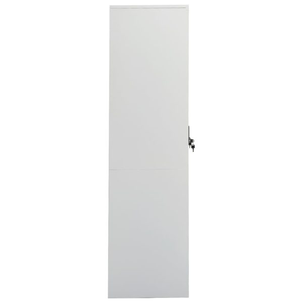 Wardrobe 80x50x180 cm Steel – Light Grey