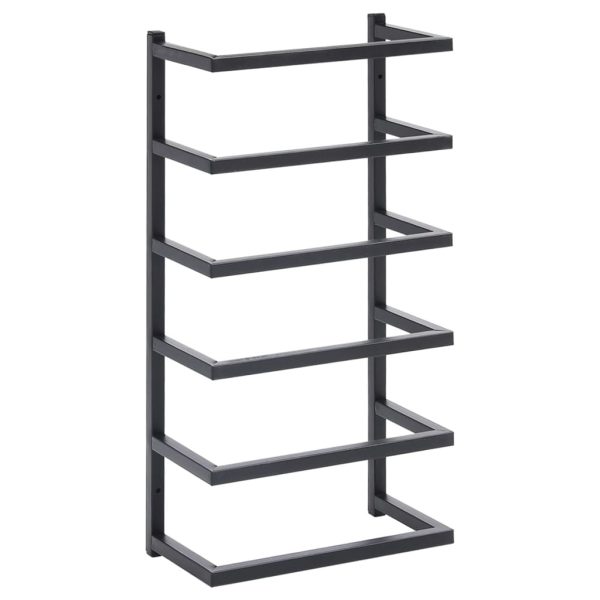 Towel Rack Black Steel