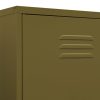 Wardrobe Olive 90x50x180 cm Steel – Olive Green