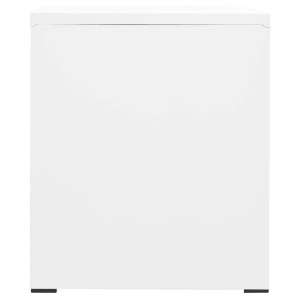 Filing Cabinet Steel – 46x62x72.5 cm, White
