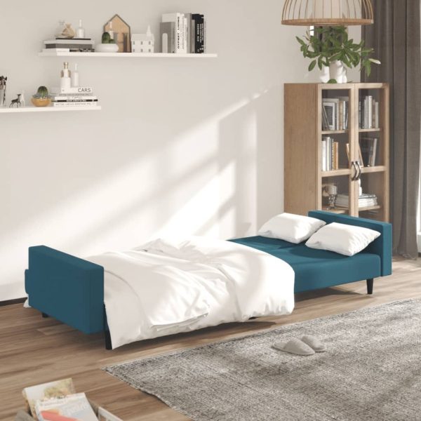 Ellington 2-Seater Sofa Bed Velvet – Blue