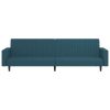 Ellington 2-Seater Sofa Bed Velvet – Blue