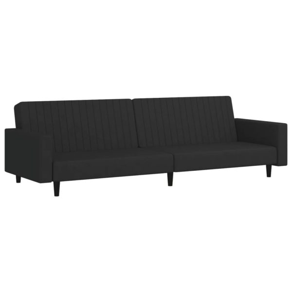 Ellington 2-Seater Sofa Bed Velvet – Black