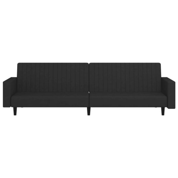 Ellington 2-Seater Sofa Bed Velvet – Black