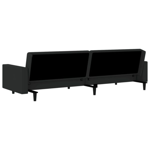 Ellington 2-Seater Sofa Bed Velvet – Black