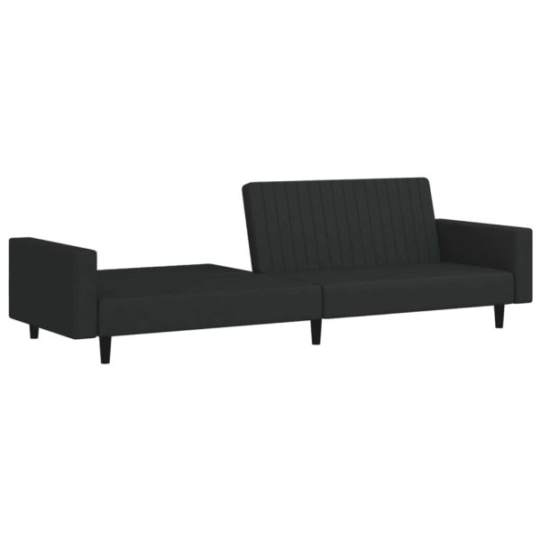 Ellington 2-Seater Sofa Bed Velvet – Black