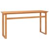 Desk Solid Teak Wood – 120x45x75 cm, Brown