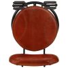 Bar Stools 2 pcs and Real Goat Leather – Black and Brown