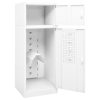 Saddle Cabinet 53x53x140 cm Steel – White