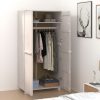 Wardrobe 89x50x180 cm Solid Wood Pine – White