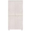 Wardrobe 89x50x180 cm Solid Wood Pine – White