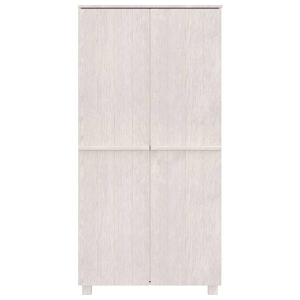 Wardrobe 89x50x180 cm Solid Wood Pine – White