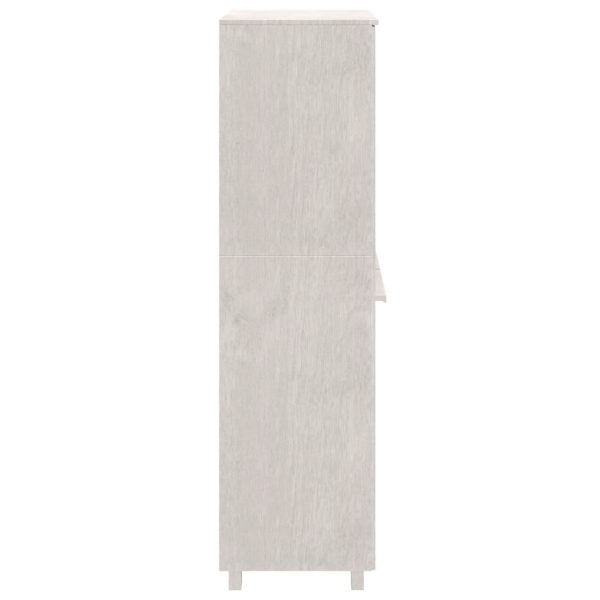 Wardrobe 89x50x180 cm Solid Wood Pine – White