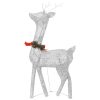 Christmas Reindeer Family 270x7x90 cm Mesh – Silver, 3
