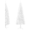 Slim Artificial Half Christmas Tree with Stand – 120×40 cm, White