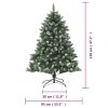 Artificial Christmas Tree with Stand PVC – 120×85 cm