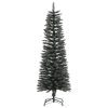 Artificial Slim Christmas Tree with Stand Green PVC – 120×40.5 cm