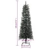 Artificial Slim Christmas Tree with Stand Green PVC – 120×40.5 cm