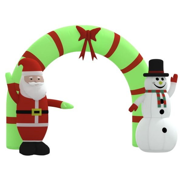 Christmas Inflatable Santa & Snowman Arch Gate LED – Model 1