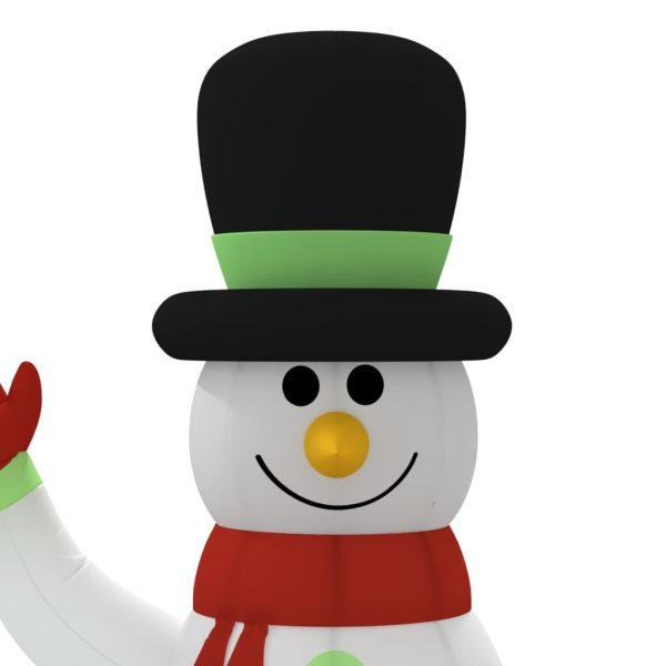 Inflatable Snowman Family with LEDs – 360 cm