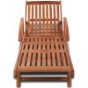 Sun Lounger Solid Acacia Wood – 1 Sunlounger