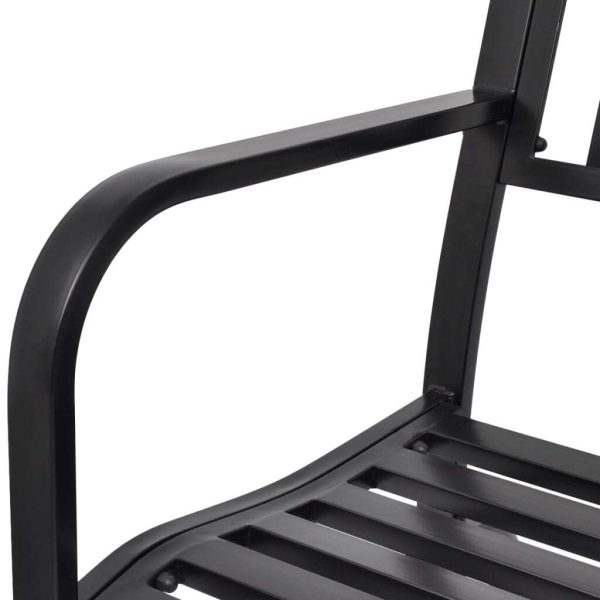 Swing Bench Black Steel