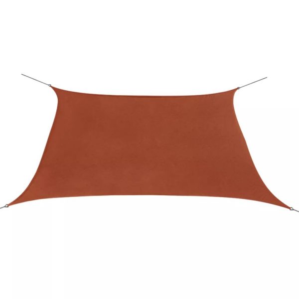 Sunshade Sail Oxford Fabric Square – 2×2 m, Terracotta