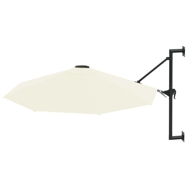 Wall-Mounted Parasol with Metal Pole 300 cm