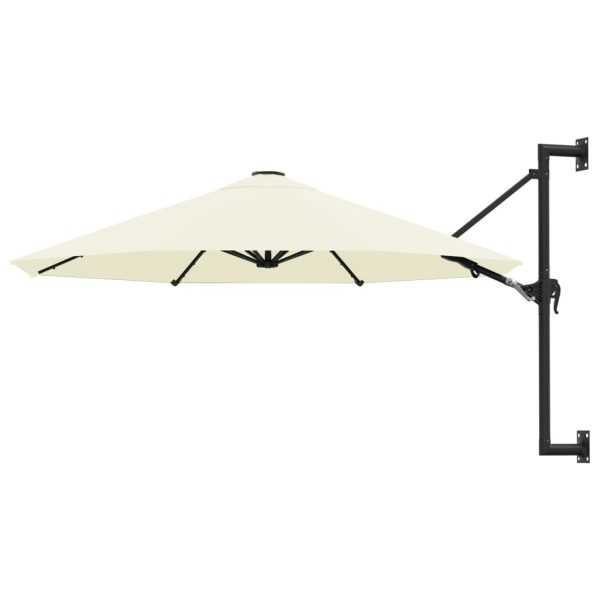 Wall-Mounted Parasol with Metal Pole 300 cm