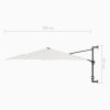 Wall-Mounted Parasol with Metal Pole 300 cm – Sand