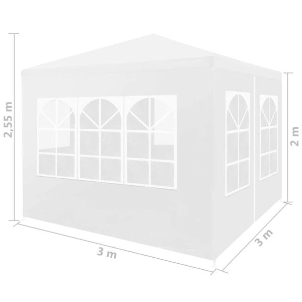 Party Tent – 3×3 m, White