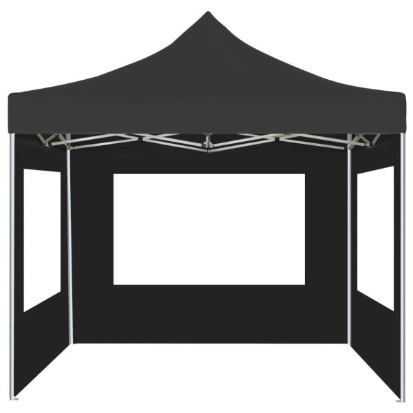 Professional Folding Party Tent with Walls Aluminium – 3×3 m, Anthracite