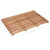 Bath Mats 2 pcs Solid Acacia Wood 56×37 cm