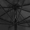 Outdoor Parasol with Metal Pole 400 cm – Anthracite