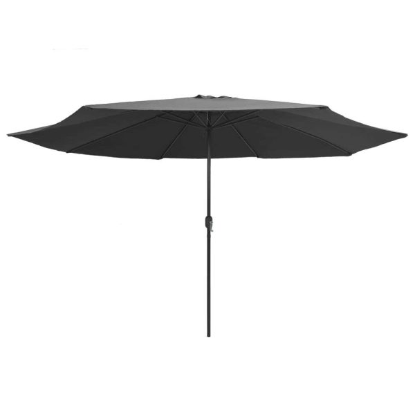 Outdoor Parasol with Metal Pole 400 cm – Anthracite