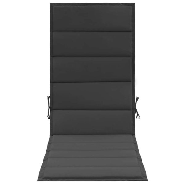 Sunlounger Cushion Anthracite 190x60x4 cm