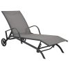 Sun Lounger Steel and Textilene – 1