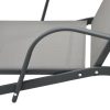 Sun Lounger Steel and Textilene – 1