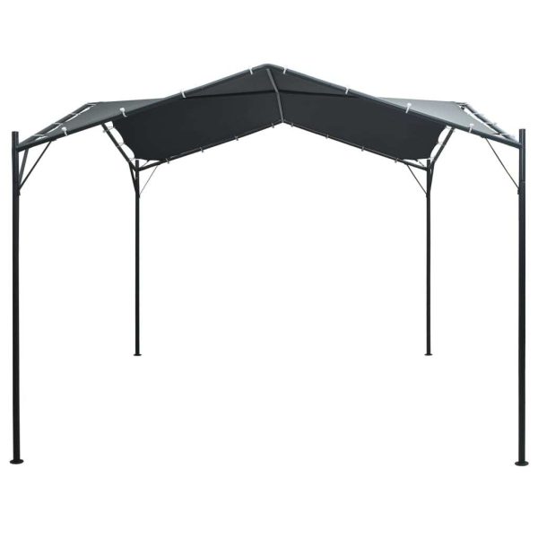 Gazebo Pavilion Tent Canopy Steel – 3×3 m, Anthracite