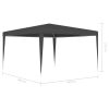 Professional Party Tent Anthracite 90 g/m – 4×4 m, Anthracite
