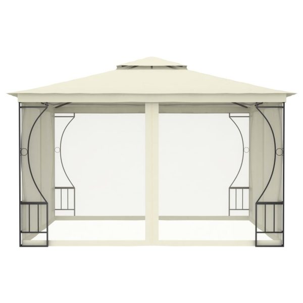 Gazebo with Nets – 300x300x265 cm, Cream