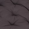 Pallet Floor Cushion Cotton 120x40x7 cm Anthracite