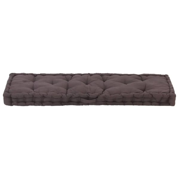 Pallet Floor Cushion Cotton 120x40x7 cm Anthracite