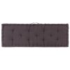 Pallet Floor Cushion Cotton 120x40x7 cm Anthracite