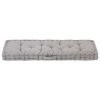 Pallet Floor Cushion Cotton 120x40x7 cm Grey