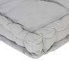 Pallet Floor Cushion Cotton 120x40x7 cm Grey