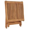 Folding Footrest 46.5x49x41.5 cm Solid Teak Wood